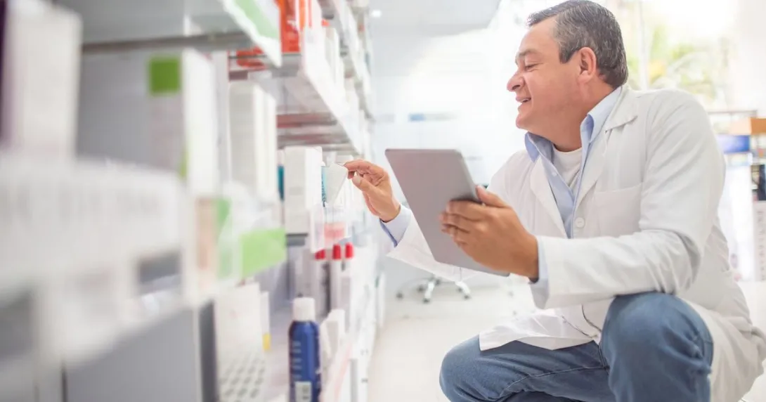 Healthcare provider in a pharmacy